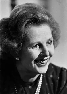 Margaret Thatcher smiling during interview - June 1983 Margaret Thatcher smiling during interview - June 1983