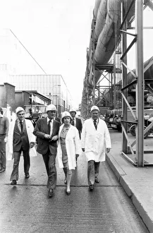MARGARET THATCHER TOURS THE BLUE CIRCLE CEMENT PLANT AT NORTHFLEET - 21ST AUGUST 1978 MARGARET THATCHER TOURS THE BLUE CIRCLE CEMENT PLANT AT NORTHFLEET - 21ST AUGUST 1978