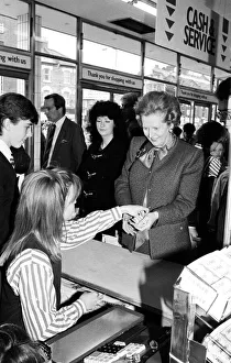 Margaret Thatcher visits Finchley, North London - 03/04/1988 Margaret Thatcher visits Finchley, North London - 03/04/1988