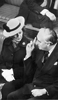 Margaret Thatcher with William Whitelaw on front bench in House of Commons - November Margaret Thatcher with William Whitelaw on front bench in House of Commons - November