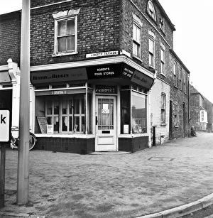 Margaret Thatcher's fathers grocers shop at Grantham, Lincolnshire Margaret Thatcher's fathers grocers shop at Grantham, Lincolnshire
