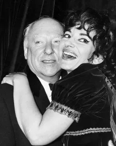 Maria Callas with Sir David Webster at Royal Opera House 1964 Maria Callas with Sir David Webster at Royal Opera House 1964