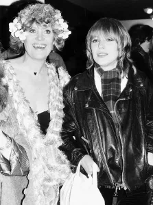 Marianne Faithfull pop singer actress with friend Ulla 1978 Marianne Faithfull pop singer actress with friend Ulla 1978