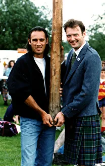 Mark Hateley Milingavie Highland games caber Mark Hateley Milingavie Highland games caber