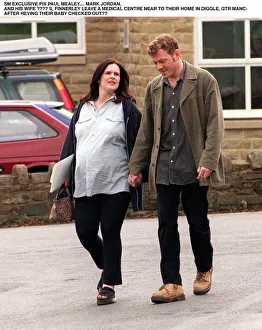 Mark Jordan actor in the TV Prog Heartbeat with his heavily pregnant wife Siobhan Mark Jordan actor in the TV Prog Heartbeat with his heavily pregnant wife Siobhan