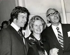 MARK, MARGARET AND DENIS THATCHER IS ELECTED CONSERVATIVE PARTY LEADER AFTER THE SECOND MARK, MARGARET AND DENIS THATCHER IS ELECTED CONSERVATIVE PARTY LEADER AFTER THE SECOND