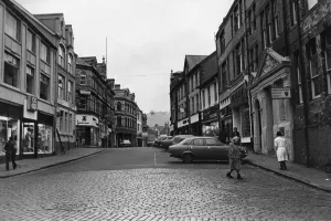 Market Square, Pontypridd. 11th January 1973 Market Square, Pontypridd. 11th January 1973