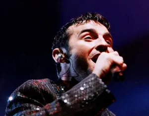 Marti Pellow Wet Wet Wet lead singer on stage Glasgow SECC The Wets concert Marti Pellow Wet Wet Wet lead singer on stage Glasgow SECC The Wets concert