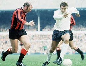 Martin Chivers football Tottenham Hotspur v Manchester City Circa September 1970 Martin Chivers football Tottenham Hotspur v Manchester City Circa September 1970