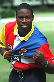 Martin Offiah, who joins the Rugby League team the London Broncos Martin Offiah, who joins the Rugby League team the London Broncos