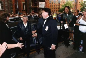 Mary Kemp Staff Reporter trying to speak to Frank Sinatra as he arrives at the Royal Mary Kemp Staff Reporter trying to speak to Frank Sinatra as he arrives at the Royal