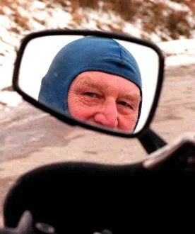 Bill Mather and his trusty old BMW March 1998 Pose at the top end oth Bill Mather and his trusty old BMW March 1998 Pose at the top end oth