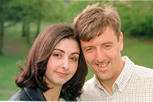 Matt Le Tissier footballer with Southampton with his new girlfriend Angela Nabulsi Matt Le Tissier footballer with Southampton with his new girlfriend Angela Nabulsi