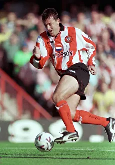 Matt Le Tissier of Southampton runs with ball during the Premier League match against Matt Le Tissier of Southampton runs with ball during the Premier League match against