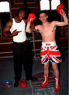 Matthew Wright Mirror Journalist with Lennox Lewis 1997 WBC World Heavy Weight Matthew Wright Mirror Journalist with Lennox Lewis 1997 WBC World Heavy Weight