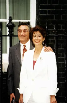 Maureen Lipman Actress with husband writer Jack Rosenthal standing outside number 10 Maureen Lipman Actress with husband writer Jack Rosenthal standing outside number 10