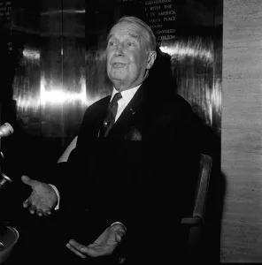 Maurice Chevalier Actor - Feb 1968 at a Press Conference at the Lincoln Room Maurice Chevalier Actor - Feb 1968 at a Press Conference at the Lincoln Room