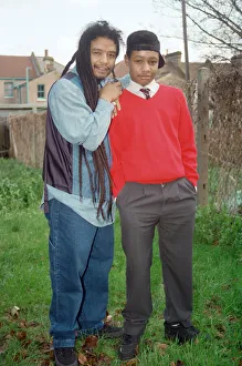 Maxi Priest and his son, 13 year old Ryan Elliott. 23rd January 1995 Maxi Priest and his son, 13 year old Ryan Elliott. 23rd January 1995