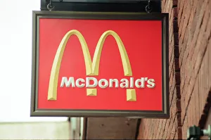 McDonald's Logo, Tamworth, 11th April 1991 McDonald's Logo, Tamworth, 11th April 1991