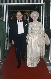 Media Mogul Lew Grade arrives at the Royal Film Performance 'Table for Five" Media Mogul Lew Grade arrives at the Royal Film Performance 'Table for Five"