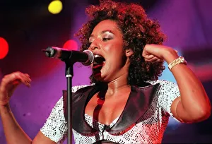 Mel B of The Spice Girls on stage Glasgow SECC April 1998 Mel B of The Spice Girls on stage Glasgow SECC April 1998