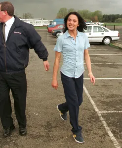 Mel C Sporty Spice April 1998 walks across the car park as she prepares to leave Mel C Sporty Spice April 1998 walks across the car park as she prepares to leave