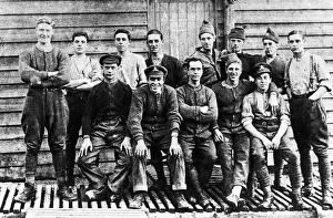 Members of A battery of the Royal Field Artillery pose for the camera somewhere in France Members of A battery of the Royal Field Artillery pose for the camera somewhere in France