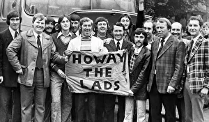 Members of the Bomarsund cricket team, before setting off to take part in the final of Members of the Bomarsund cricket team, before setting off to take part in the final of