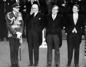 Members of Cabinet wait at Victoria Station 1978 for arrival of Romanian President Members of Cabinet wait at Victoria Station 1978 for arrival of Romanian President