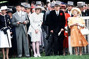 Members of the Royal Family including Princess Anne, Princess Diana Members of the Royal Family including Princess Anne, Princess Diana