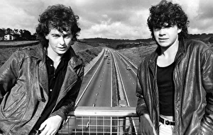 Two members of Welsh pop broup Ceffyl Pren, Tim Lewis (left) and Alun Davies Two members of Welsh pop broup Ceffyl Pren, Tim Lewis (left) and Alun Davies