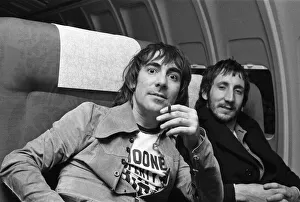 Members of The Who rock group. Drummer Keith Moon Members of The Who rock group. Drummer Keith Moon