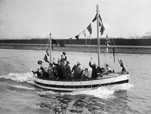 Members of the Worthing Rescue Committee take a trip on the Thames after the launching Members of the Worthing Rescue Committee take a trip on the Thames after the launching
