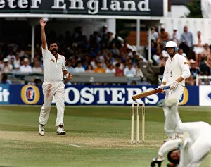 Merv Hughes Cricketer for Australia playing at Edgbaston Merv Hughes Cricketer for Australia playing at Edgbaston