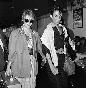 Meryl Streep (wearing sunglasses) pictured departing from Heathrow to New York Meryl Streep (wearing sunglasses) pictured departing from Heathrow to New York