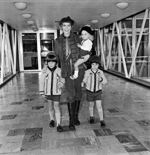 Mia Farrow at Heathrow Airport with her children Sacha, Matthew and Fletcher Previn Mia Farrow at Heathrow Airport with her children Sacha, Matthew and Fletcher Previn