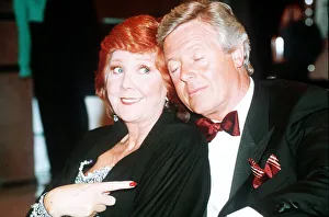 Michael Aspel and Cilla Black television presenters Michael Aspel and Cilla Black television presenters