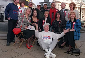 Michael Aspel TV Presenter hosts Telethon 1990 with other celebrities Michael Aspel TV Presenter hosts Telethon 1990 with other celebrities