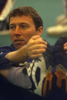 Michael Atherton in the indoor nets at Lord's August 1999 sitting in nets Michael Atherton in the indoor nets at Lord's August 1999 sitting in nets