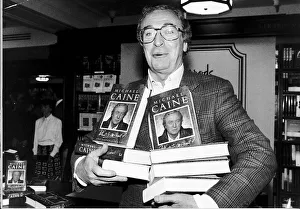 Michael Caine Actor with copies of his autobiography Whats It All About Michael Caine Actor with copies of his autobiography Whats It All About