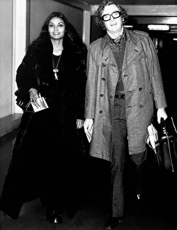 Michael Caine actor with wife Shakira at airport - December 1972 Dbase MSI Michael Caine actor with wife Shakira at airport - December 1972 Dbase MSI
