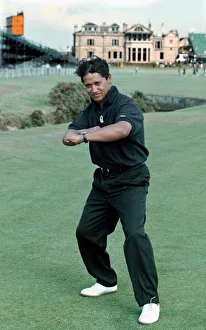 Michael Campbell from New Zealand taking part in the Open Golf Chapionship 1995 does Michael Campbell from New Zealand taking part in the Open Golf Chapionship 1995 does