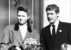 Michael Crawford actor with the Duchess of York visit Barts Hospital, 22nd October 1987 Michael Crawford actor with the Duchess of York visit Barts Hospital, 22nd October 1987