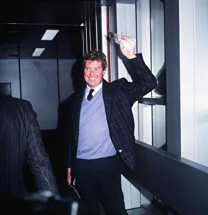 Michael Crawford actor leaving Heathrow airport for New York December 1987 Michael Crawford actor leaving Heathrow airport for New York December 1987