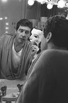 Michael Crawford with his Phantom of the Opera mask, dressing room of Her Majesty' Michael Crawford with his Phantom of the Opera mask, dressing room of Her Majesty'