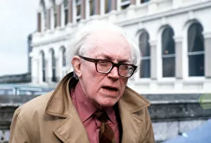 Michael Foot MP on Plymouth Hoe July 1982. *** Local Caption *** Member of Parliament Michael Foot MP on Plymouth Hoe July 1982. *** Local Caption *** Member of Parliament