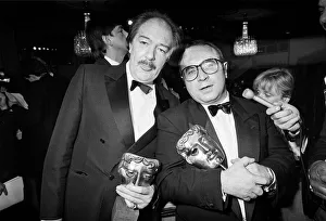 Michael Gambon and Bob Hoskins with their Bafta awards - March 19887 23/03/1987 Michael Gambon and Bob Hoskins with their Bafta awards - March 19887 23/03/1987