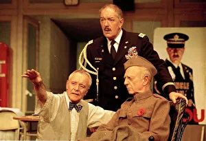 Michael Gambon and Jack Lemmon acting in play Veterans Day in London 23/08/1989 Michael Gambon and Jack Lemmon acting in play Veterans Day in London 23/08/1989