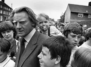Images Dated 25th July 1981: Michael Heseltine Secretary of State for the Environment seen here touring Toxteth