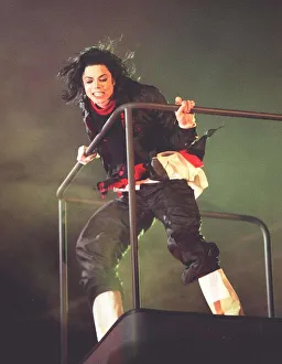 Michael Jackson at the Brit Awards 1996 where he won a special award for Artist of a Michael Jackson at the Brit Awards 1996 where he won a special award for Artist of a